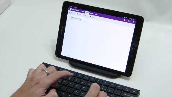 Samsung Galaxy Tab S2 10 with keyboard.